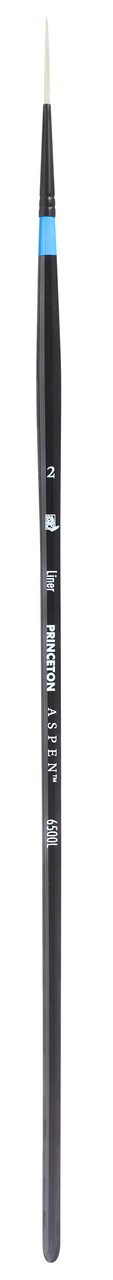 Princeton Series 6500 Aspen Synthetic Brush-Long Handle Liner Size 2